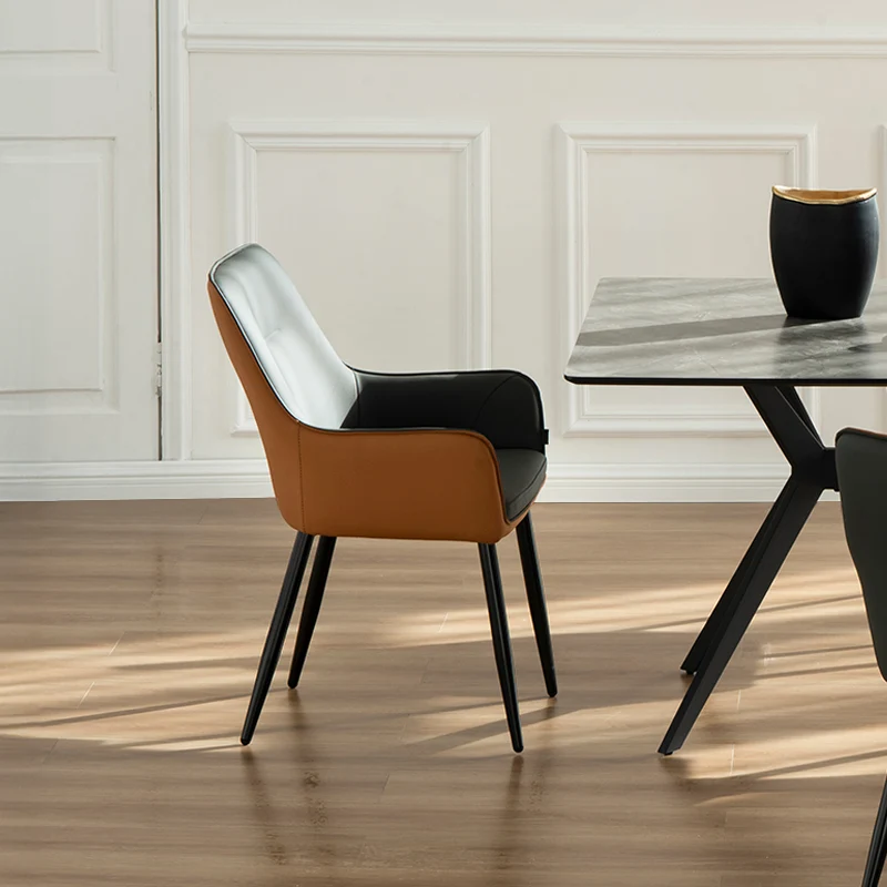 Table à manger rectangulaire Laila et 6 chaises à manger Solis [Ensemble de Salle à Manger]