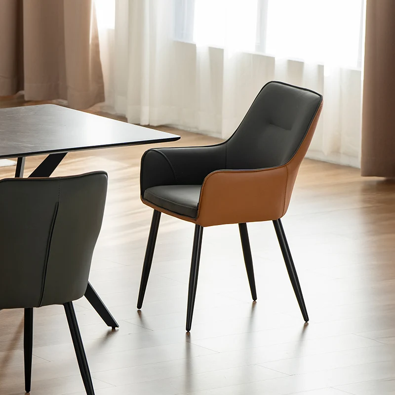 Table à manger rectangulaire Laila et 6 chaises à manger Solis [Ensemble de Salle à Manger]