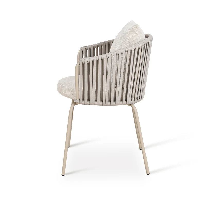 Chaise de salle à manger Louisa [Lot de 1] [Tissu effet lin]