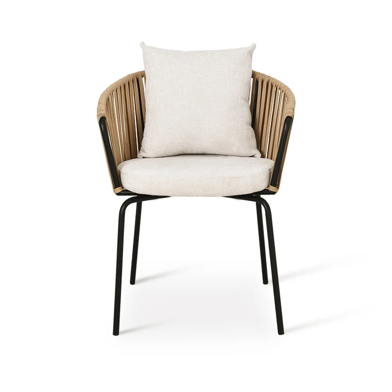 Chaise de salle à manger Louisa [Lot de 1] [Tissu effet lin]