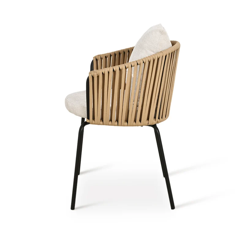 Chaise de salle à manger Louisa [Lot de 1] [Tissu effet lin]