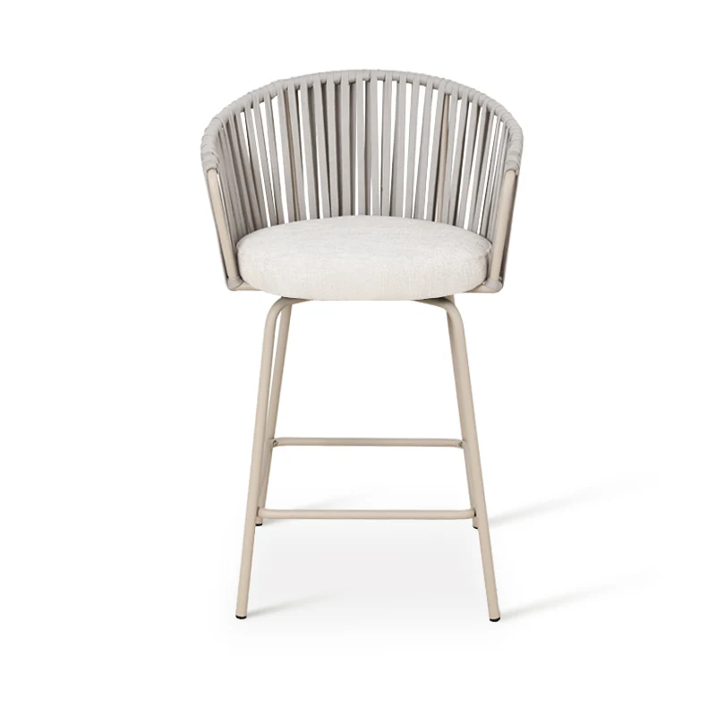 Tabouret de Bar Louisa [Lot de 2] [Tissu effet lin] [65 cm]