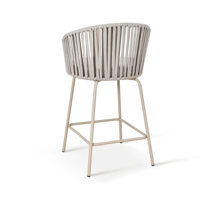 Tabouret de Bar Louisa [Lot de 2] [Tissu effet lin] [65 cm]