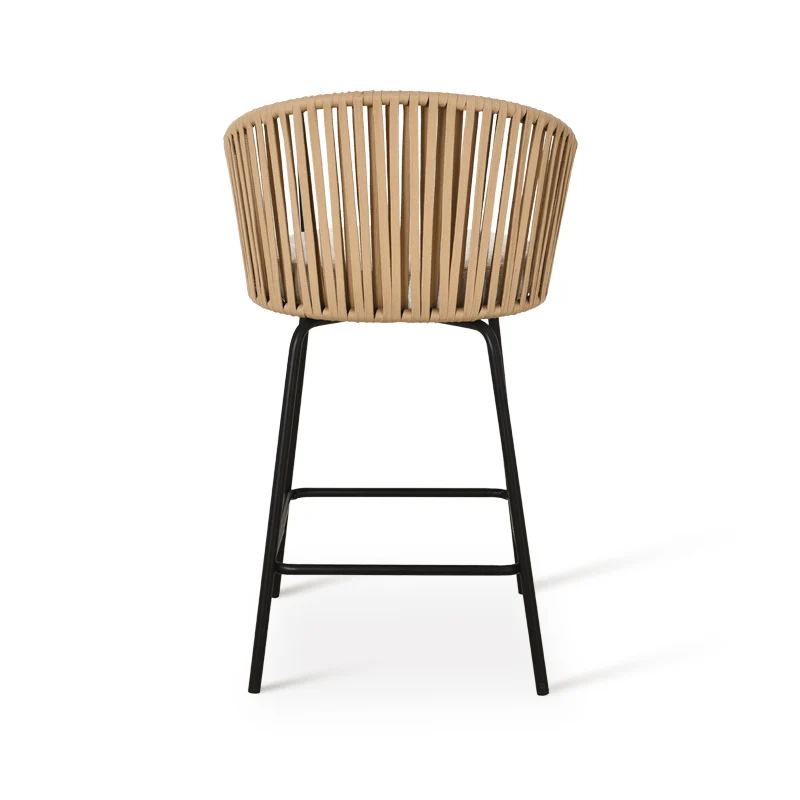 Tabouret de Bar Louisa [Lot de 2] [Tissu effet lin] [65 cm]
