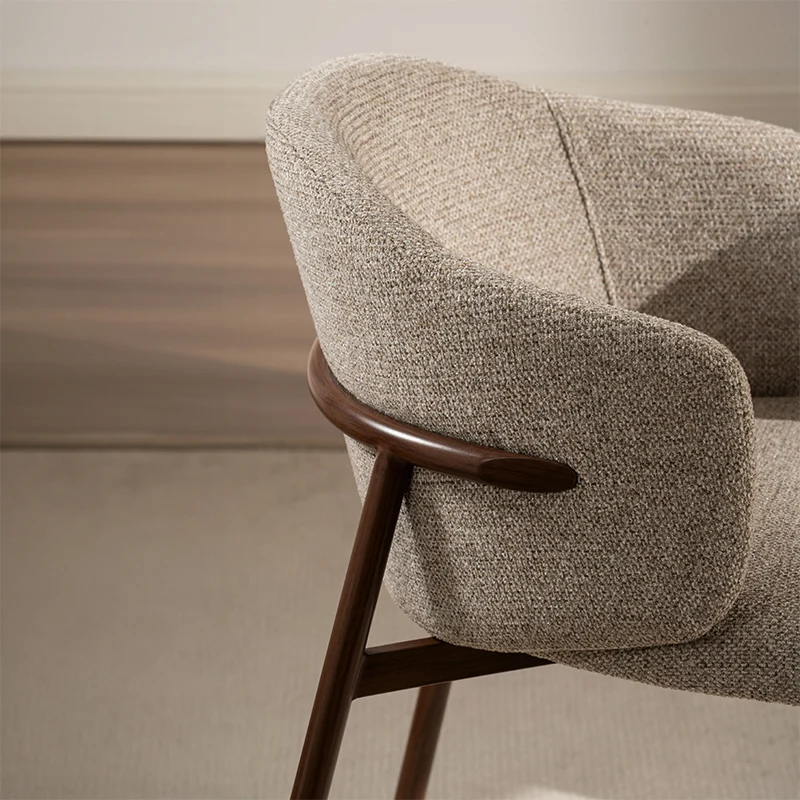 Chaise de salle à manger Valda [Lot de 2] [Tissu effet lin]