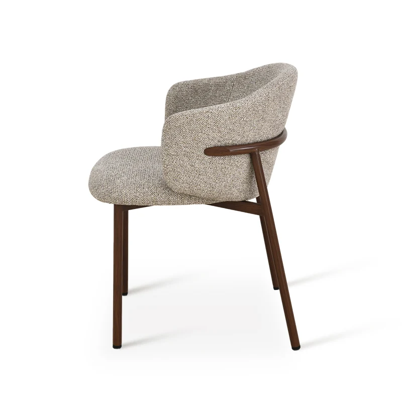 Chaise de salle à manger Valda [Lot de 2] [Tissu effet lin]