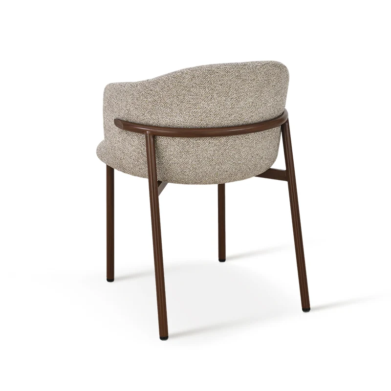 Chaise de salle à manger Valda [Lot de 2] [Tissu effet lin]