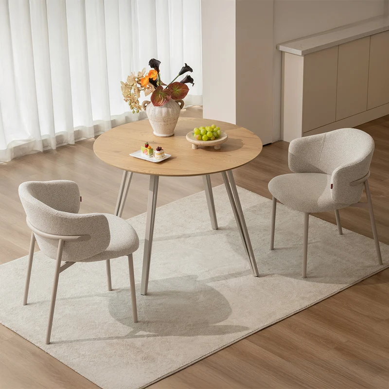Chaise de salle à manger Valda [Lot de 2] [Tissu effet lin]