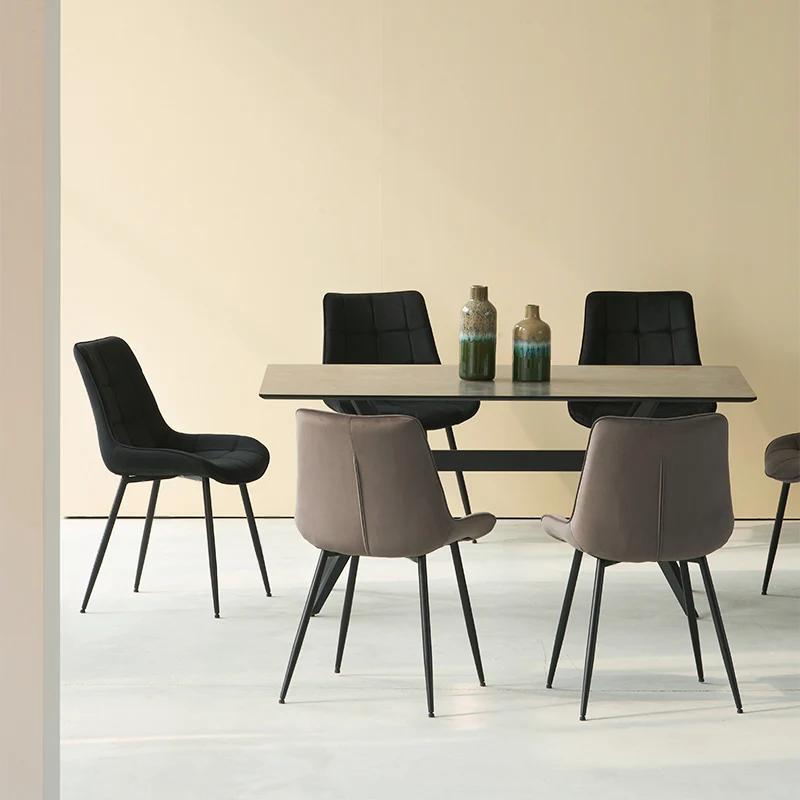 Chaise de Salle à Manger Orozco [Lot de 2] [Velours]