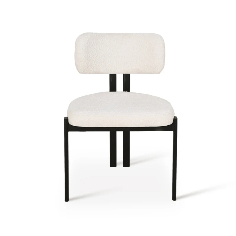 Chaise de salle à manger Mabel [Lot de 2] [Tissu Boucle]