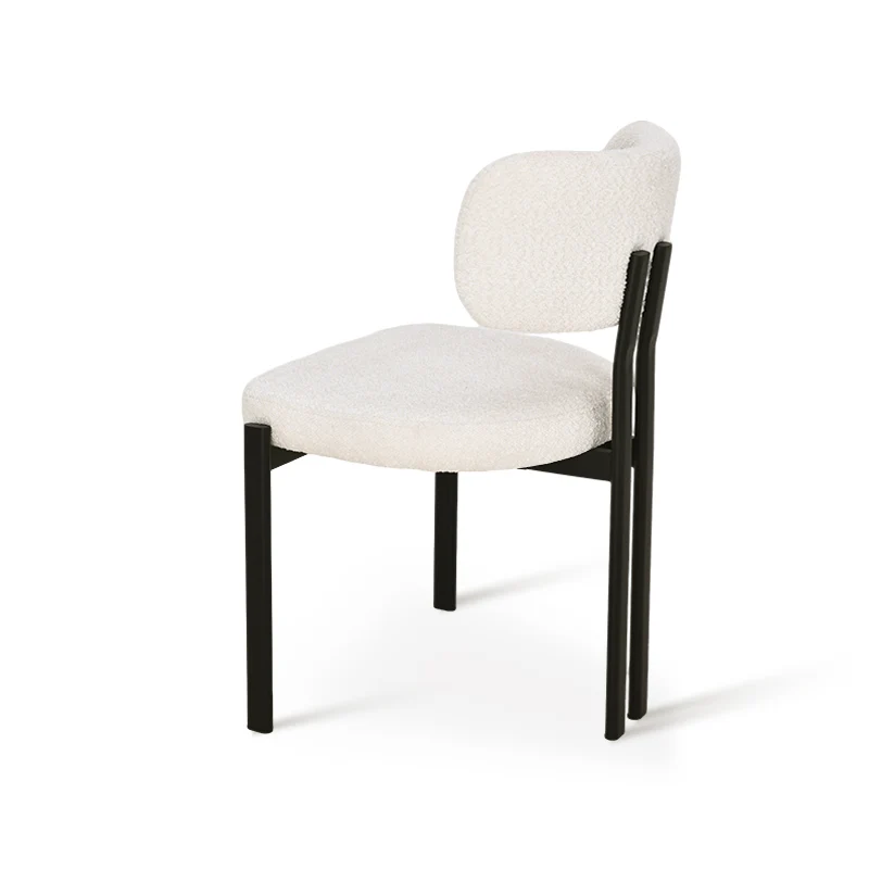Chaise de salle à manger Mabel [Lot de 2] [Tissu Boucle]