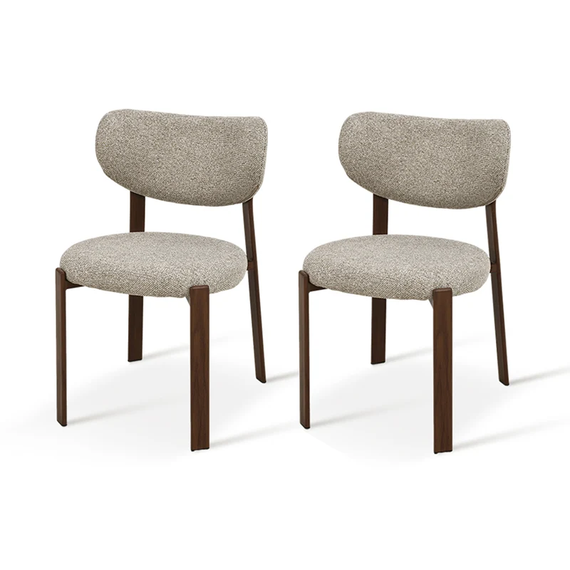 Chaise de salle à manger Harper [Lot de 2] [Tissu effet lin]