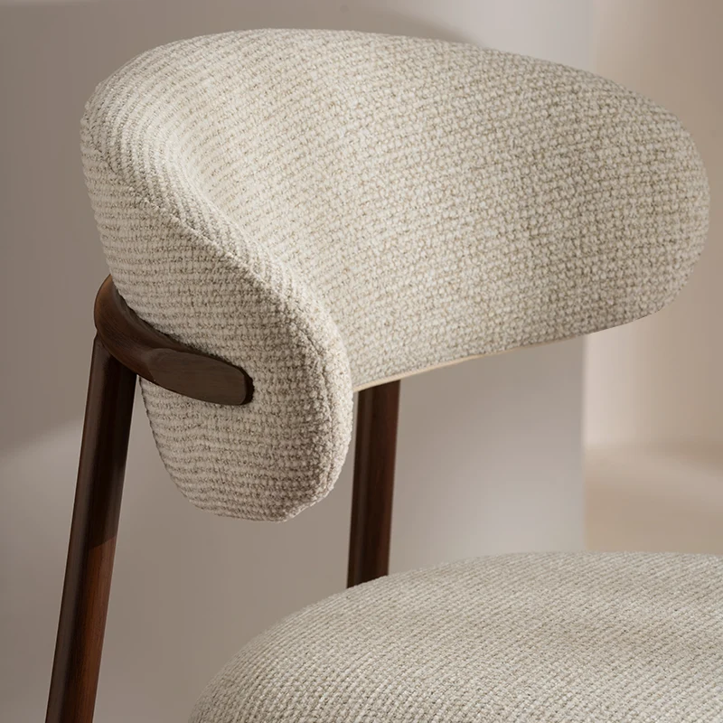 Tabouret de Bar Zahra S [Lot de 2] [Tissu effet lin] [65 cm] [⌀ 2.5 cm]