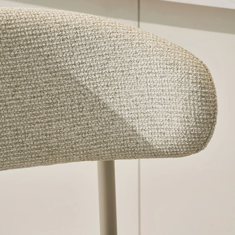 Tabouret de Bar Zahra S [Lot de 2] [Tissu effet lin] [65 cm] [⌀ 2.5 cm]