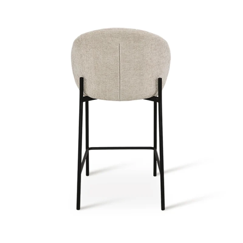 Tabourets de bar Bard [Lot de 1] [Tissu effet lin] [65 cm]