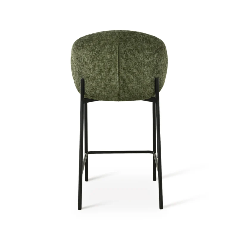 Tabourets de bar Bard [Lot de 1] [Tissu effet lin] [65 cm]