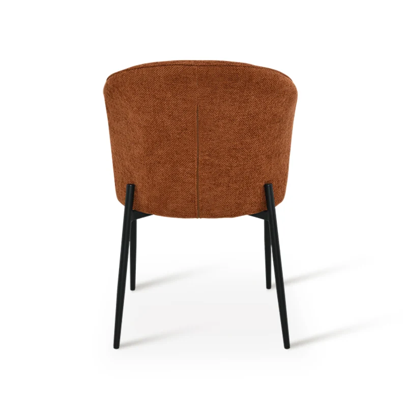 Fauteuil salle à manger Bard [Lot de 1] [Tissu effet lin]