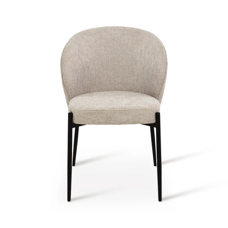 Fauteuil salle à manger Bard [Lot de 1] [Tissu effet lin]