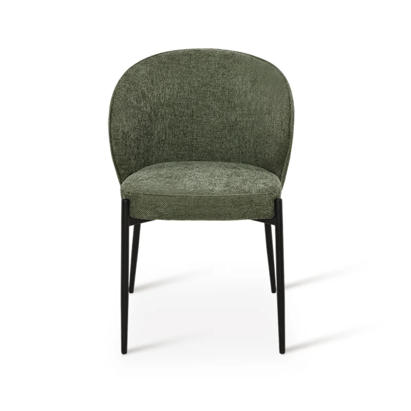 Fauteuil salle à manger Bard [Lot de 1] [Tissu effet lin]