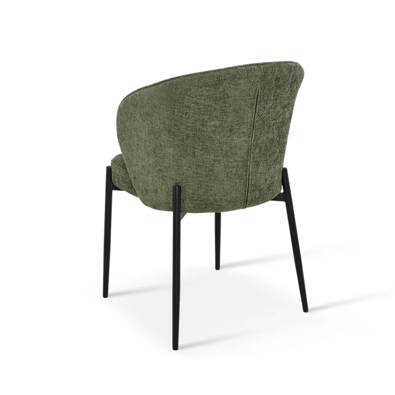 Fauteuil salle à manger Bard [Lot de 1] [Tissu effet lin]
