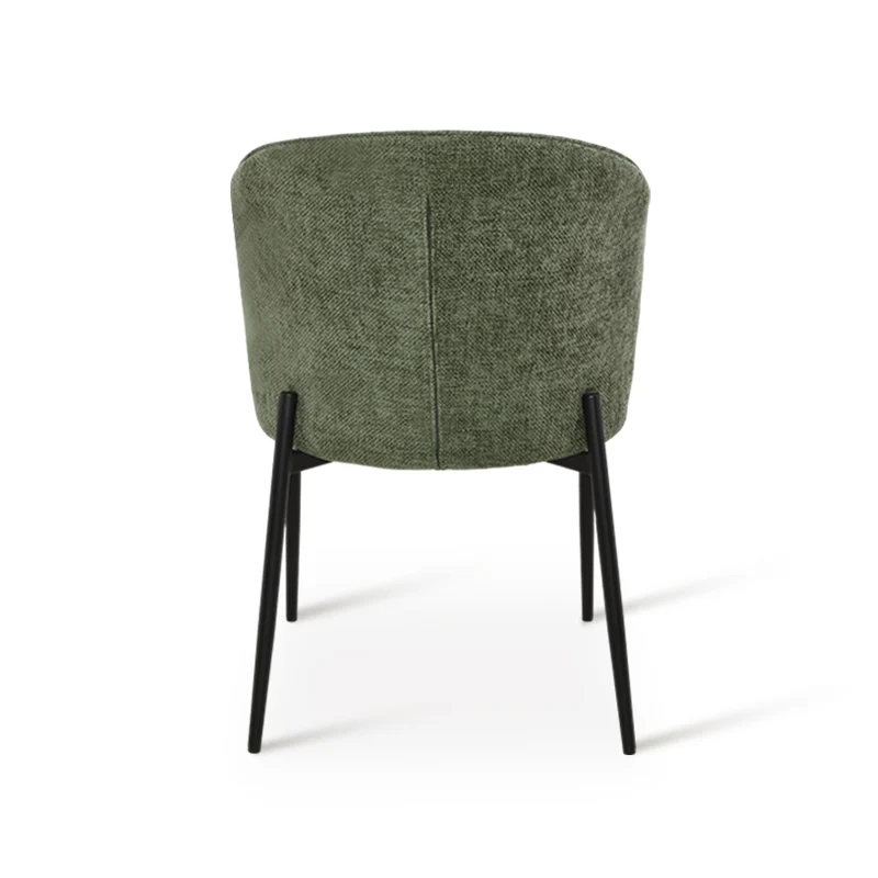 Fauteuil salle à manger Bard [Lot de 1] [Tissu effet lin]