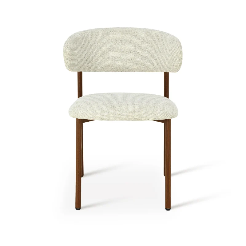 Chaise de salle à manger Zahra S [Lot de 2] [Tissu effet lin] [⌀ 2.5 cm]