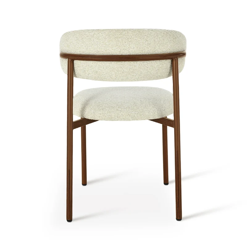Chaise de salle à manger Zahra S [Lot de 2] [Tissu effet lin] [⌀ 2.5 cm]