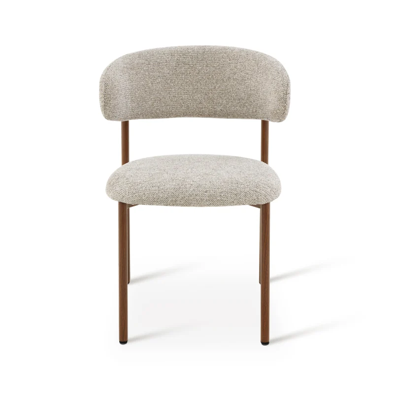 Chaise de salle à manger Zahra S [Lot de 2] [Tissu effet lin] [⌀ 2.5 cm]