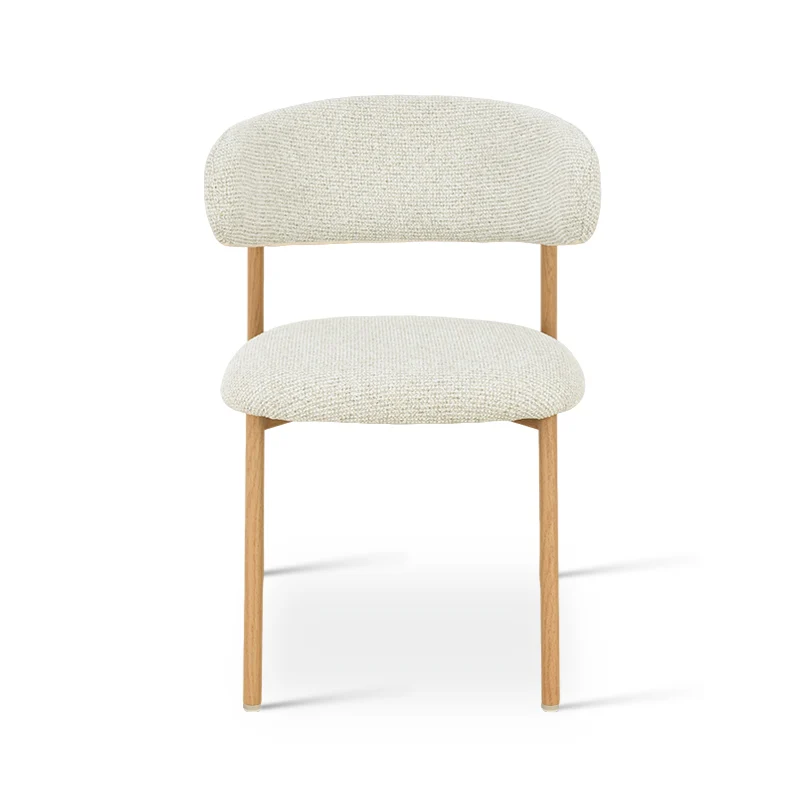 Chaise de salle à manger Zahra S [Lot de 2] [Tissu effet lin] [⌀ 2.5 cm]