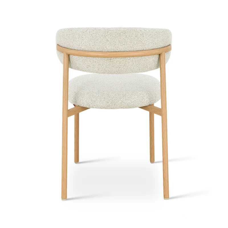 Chaise de salle à manger Zahra S [Lot de 2] [Tissu effet lin] [⌀ 2.5 cm]