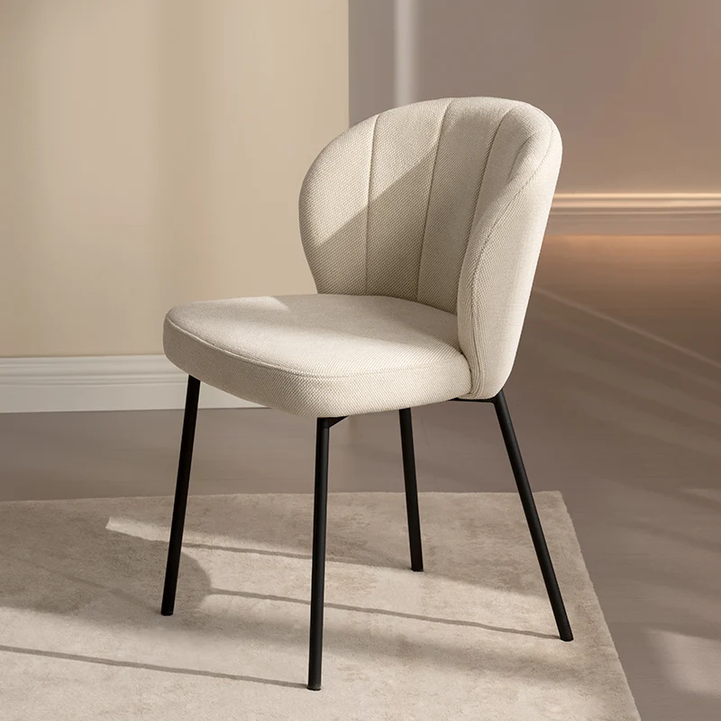 Chaise de salle à manger Seraphina [Chenille][Tissu effet lin][Lot de 2]