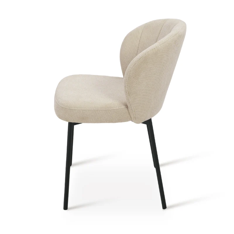 Chaise de salle à manger Seraphina [Chenille][Tissu effet lin][Lot de 2]