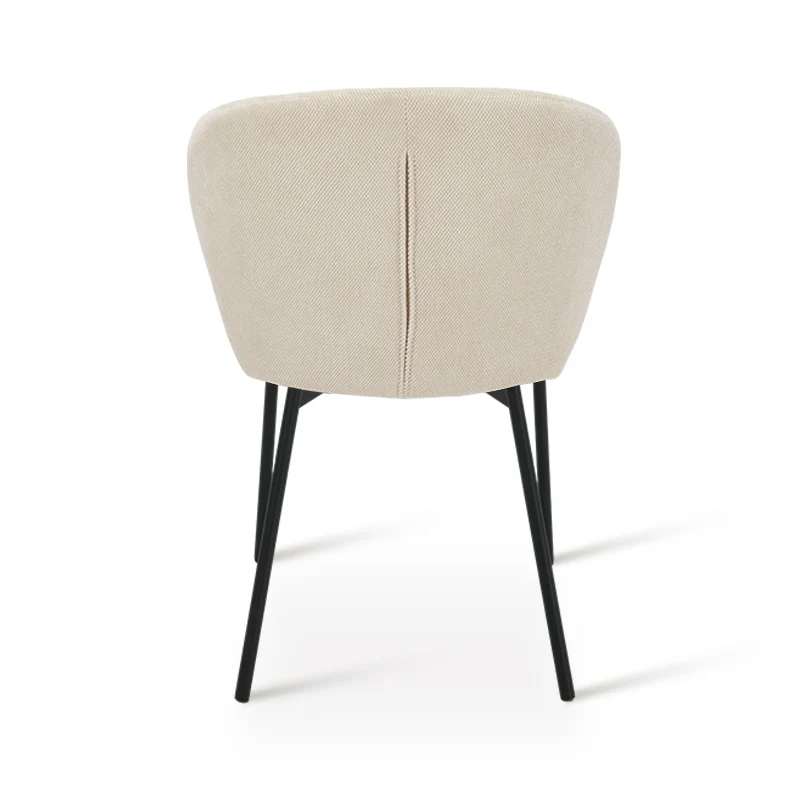 Chaise de salle à manger Seraphina [Chenille][Tissu effet lin][Lot de 2]