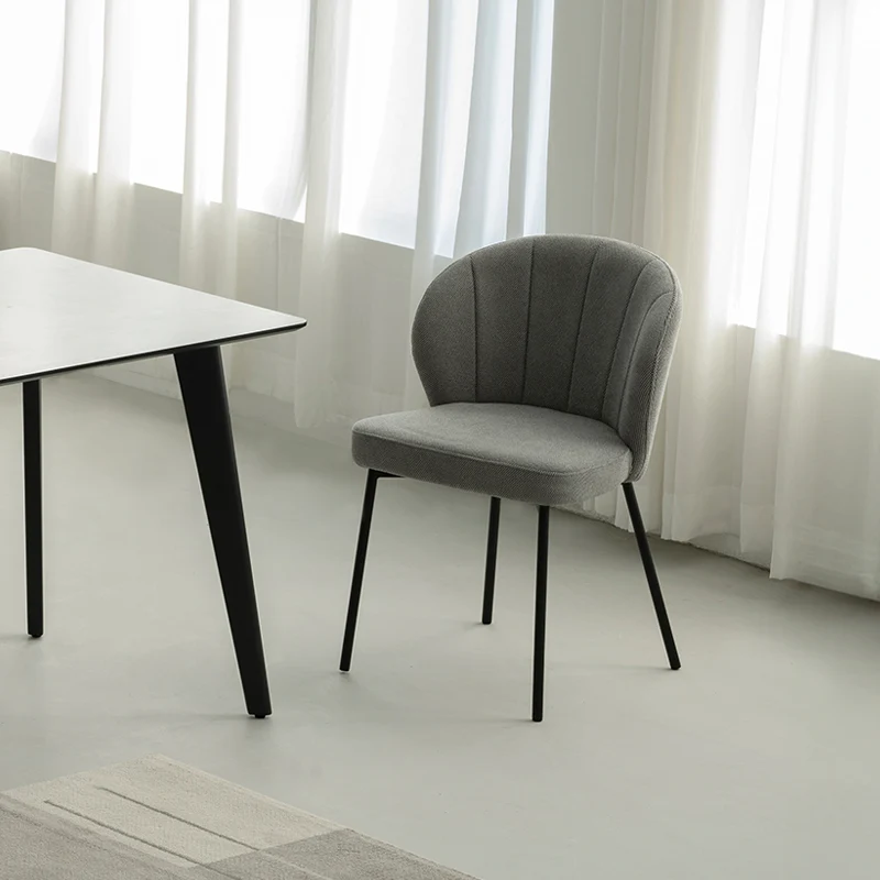 Chaise de salle à manger Seraphina [Chenille][Tissu effet lin][Lot de 2]