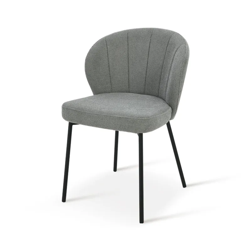 Chaise de salle à manger Seraphina [Chenille][Tissu effet lin][Lot de 2]