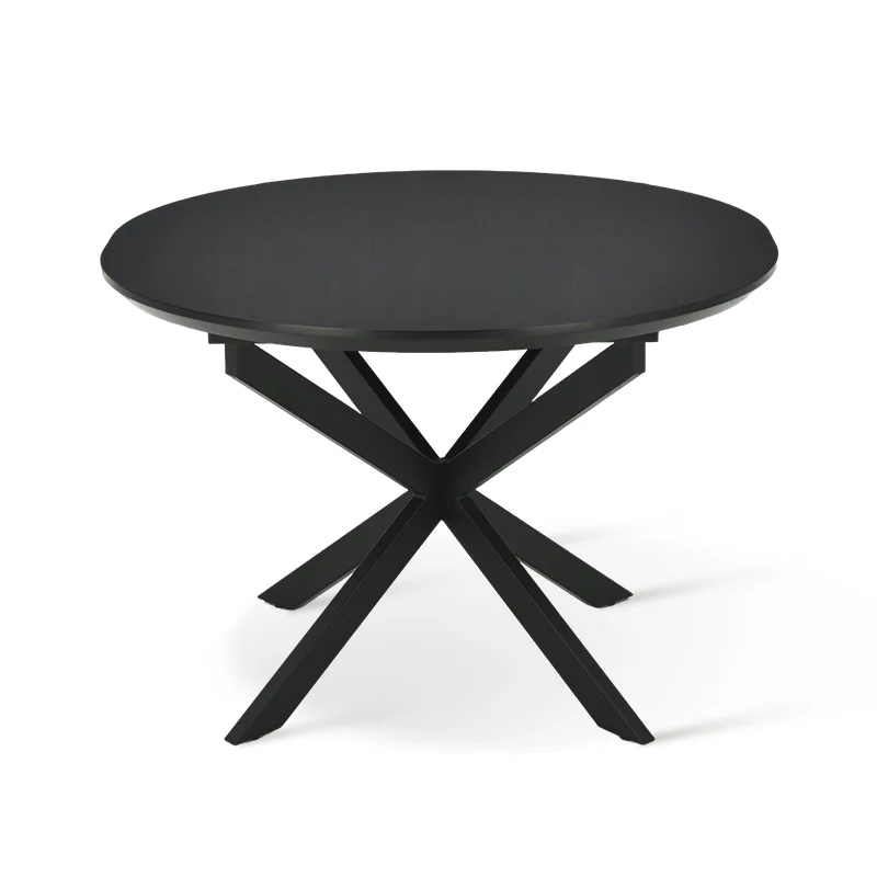 Table de salle à manger ronde extensible Beverly [120-160cm]