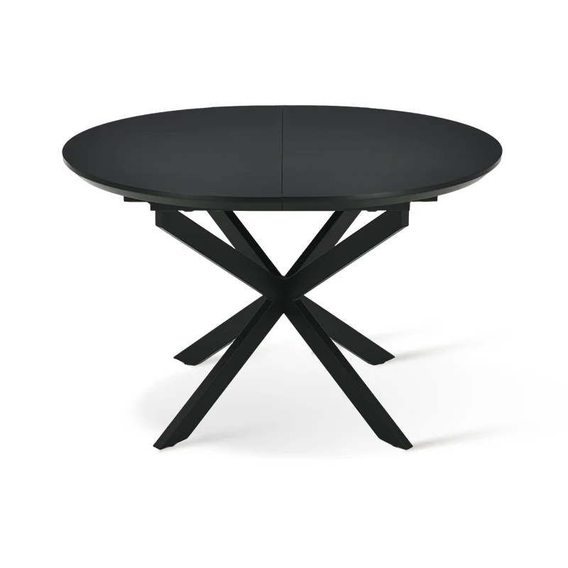 Table de salle à manger ronde extensible Beverly [120-160cm]