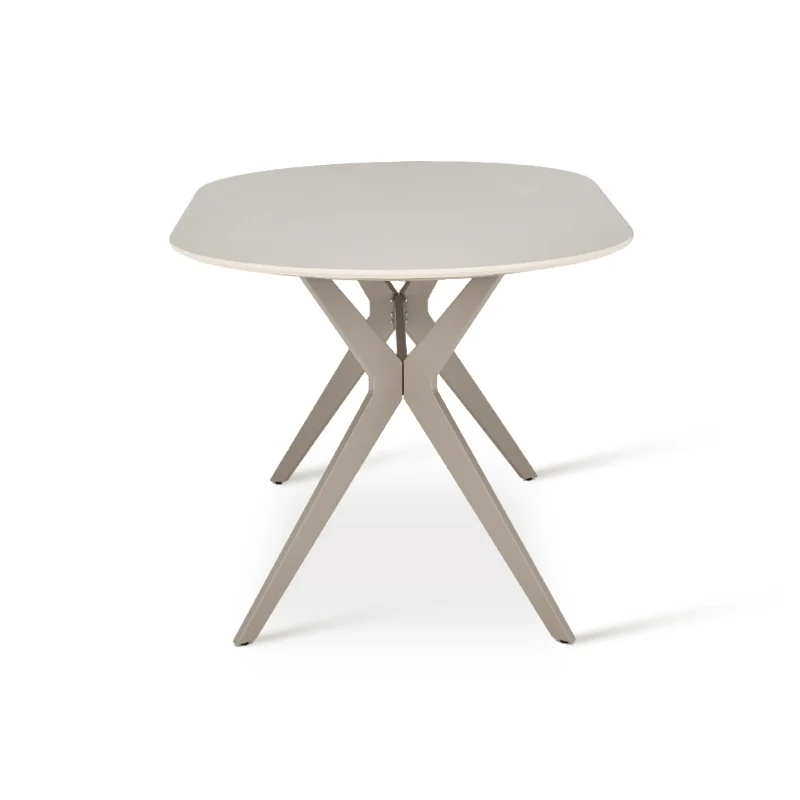 Table à manger Judit ovale [Beige] [160 cm]