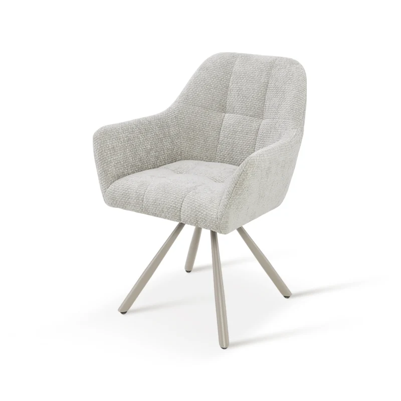Fauteuil salle à manger pivotantes à 360° Brigid [Lot de 2] [Chenille]