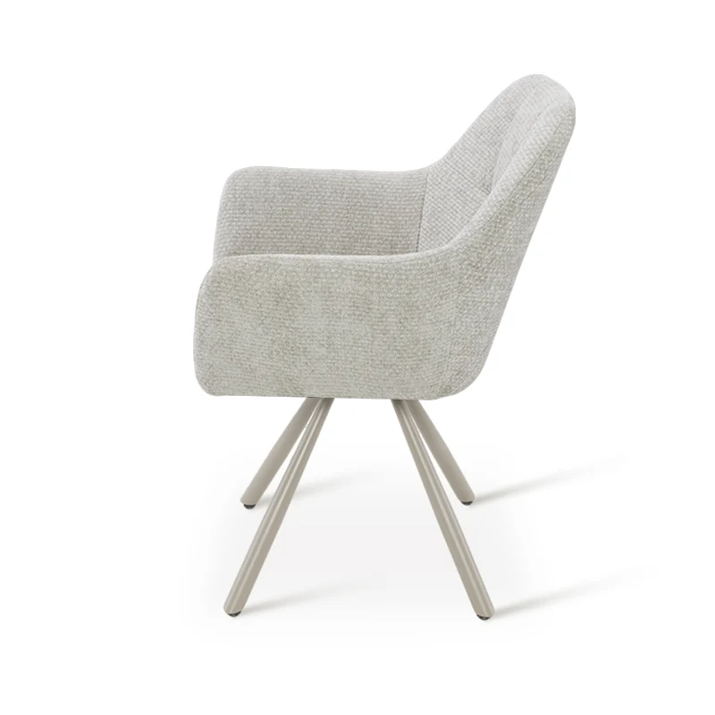 Fauteuil salle à manger pivotantes à 360° Brigid [Lot de 2] [Chenille]
