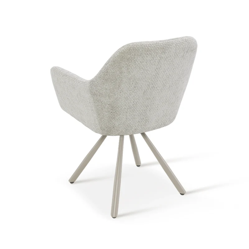 Fauteuil salle à manger pivotantes à 360° Brigid [Lot de 2] [Chenille]