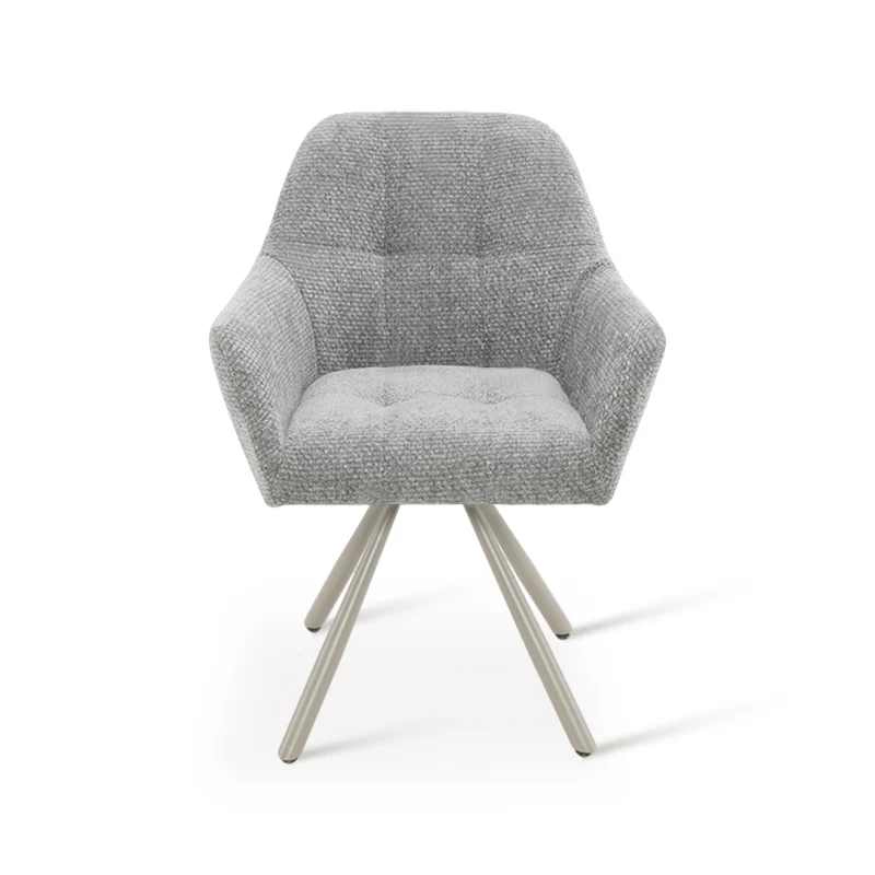Fauteuil salle à manger pivotantes à 360° Brigid [Lot de 2] [Chenille]
