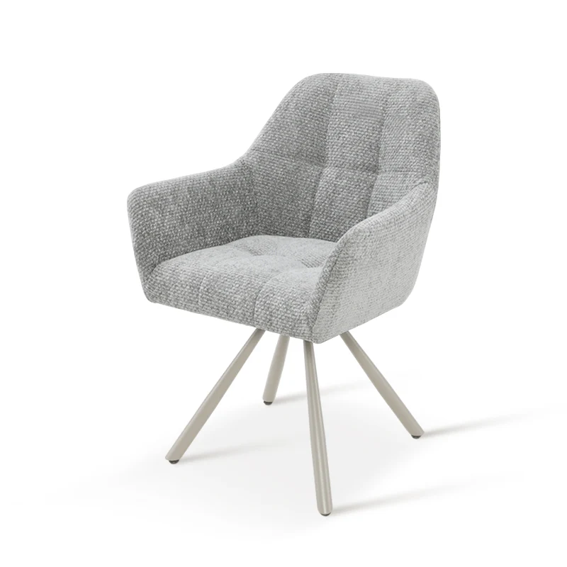 Fauteuil salle à manger pivotantes à 360° Brigid [Lot de 2] [Chenille]