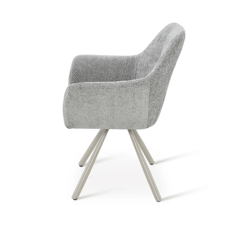 Fauteuil salle à manger pivotantes à 360° Brigid [Lot de 2] [Chenille]