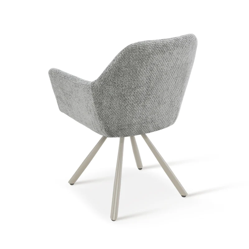 Fauteuil salle à manger pivotantes à 360° Brigid [Lot de 2] [Chenille]