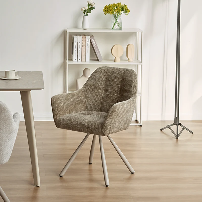 Fauteuil salle à manger pivotantes à 360° Brigid [Lot de 2] [Chenille]