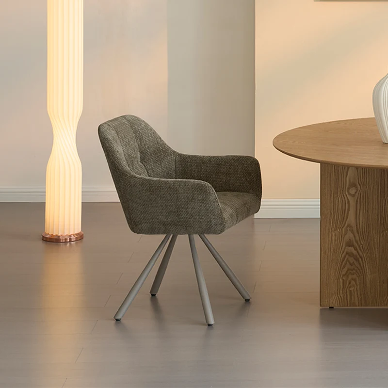 Fauteuil salle à manger pivotantes à 360° Brigid [Lot de 2] [Chenille]