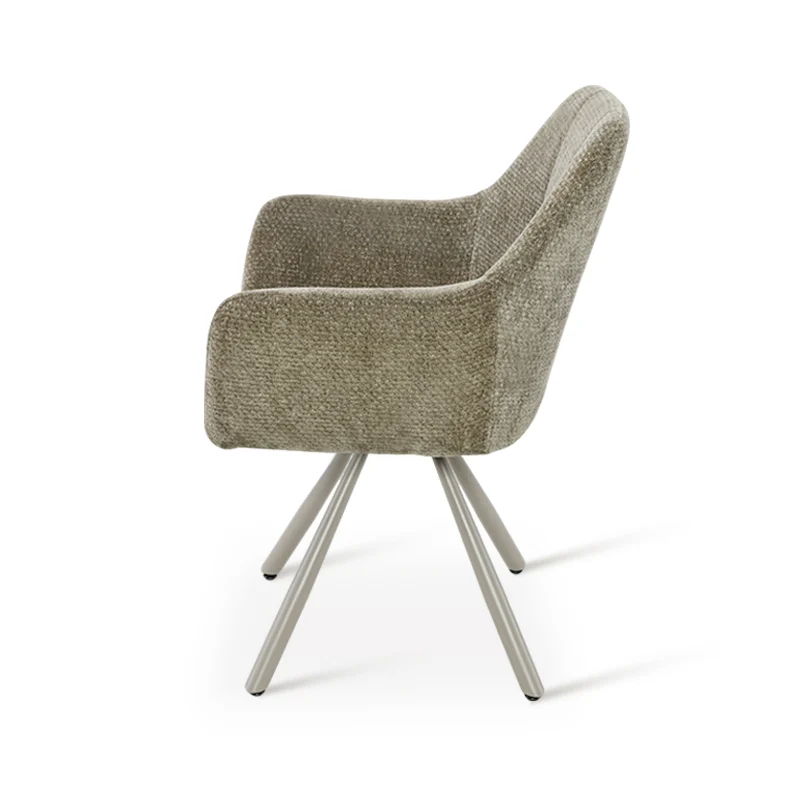 Fauteuil salle à manger pivotantes à 360° Brigid [Lot de 2] [Chenille]