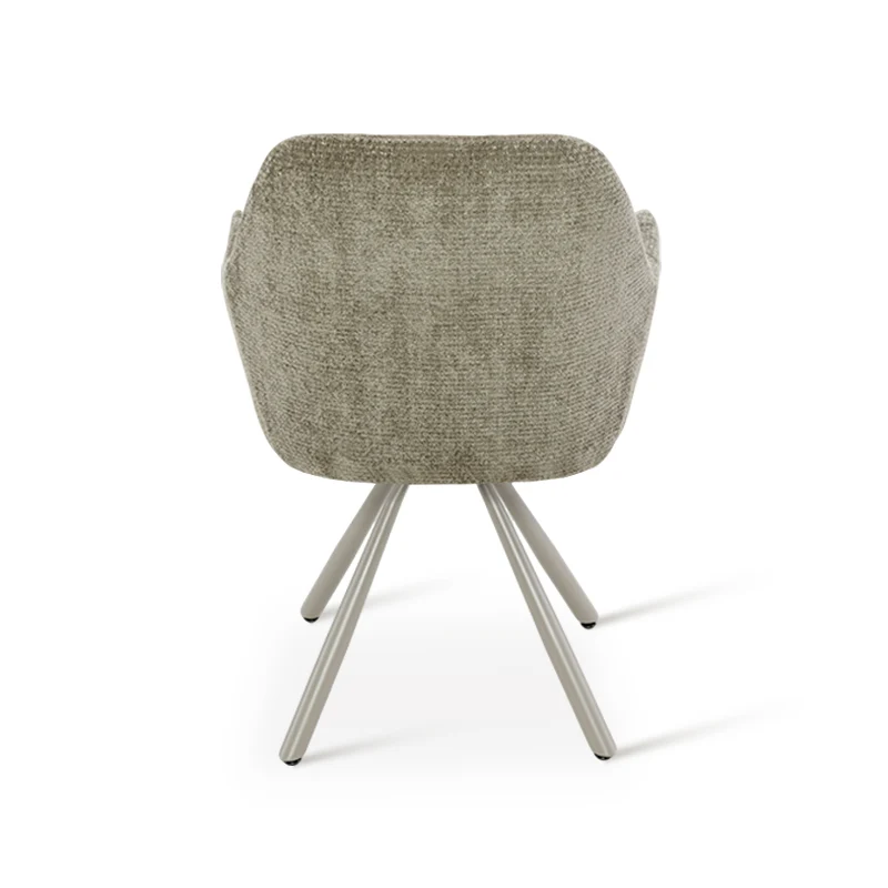 Fauteuil salle à manger pivotantes à 360° Brigid [Lot de 2] [Chenille]