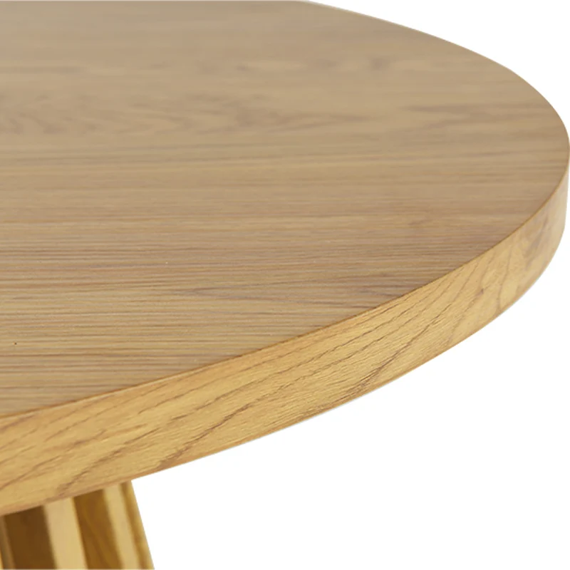 Table basse ronde Veronica S [Bois & Noir] [80 cm]